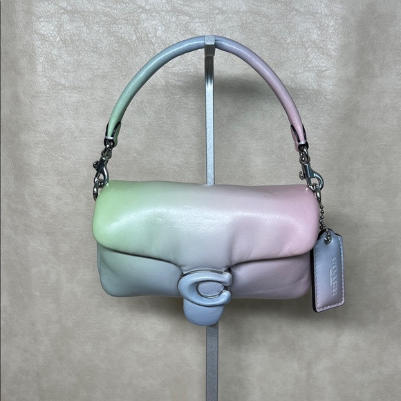 COACH Pillow Tabby 18 Ombre Napa Leather multi color mini crossbody bag - Picture 10 of 17